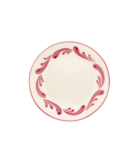 Rebecca Udall Celia Dessert Plate, Raspberry, Cut Out, White Background