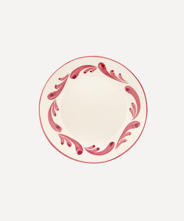 Rebecca Udall Celia Dessert Plate, Raspberry, Cut Out