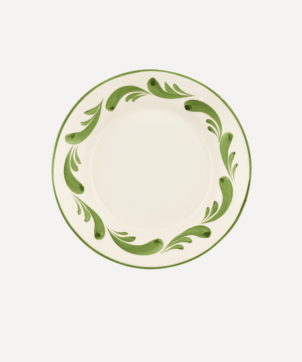 Celia Dinner Plate, Leaf Green