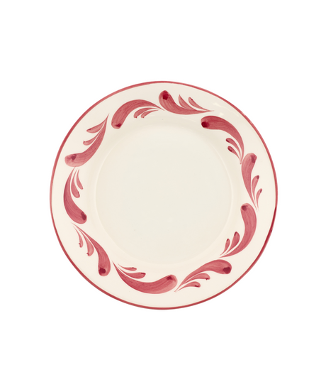 Rebecca Udall Celia Dinner Plate, Raspberry, Cut Out, White Background