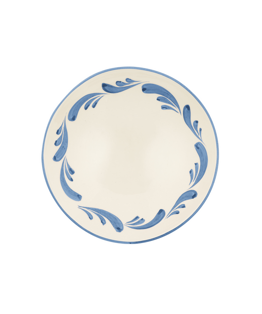 Rebecca Udall Celia Pasta Bowl, Denim Blue, Cut Out, View from Above