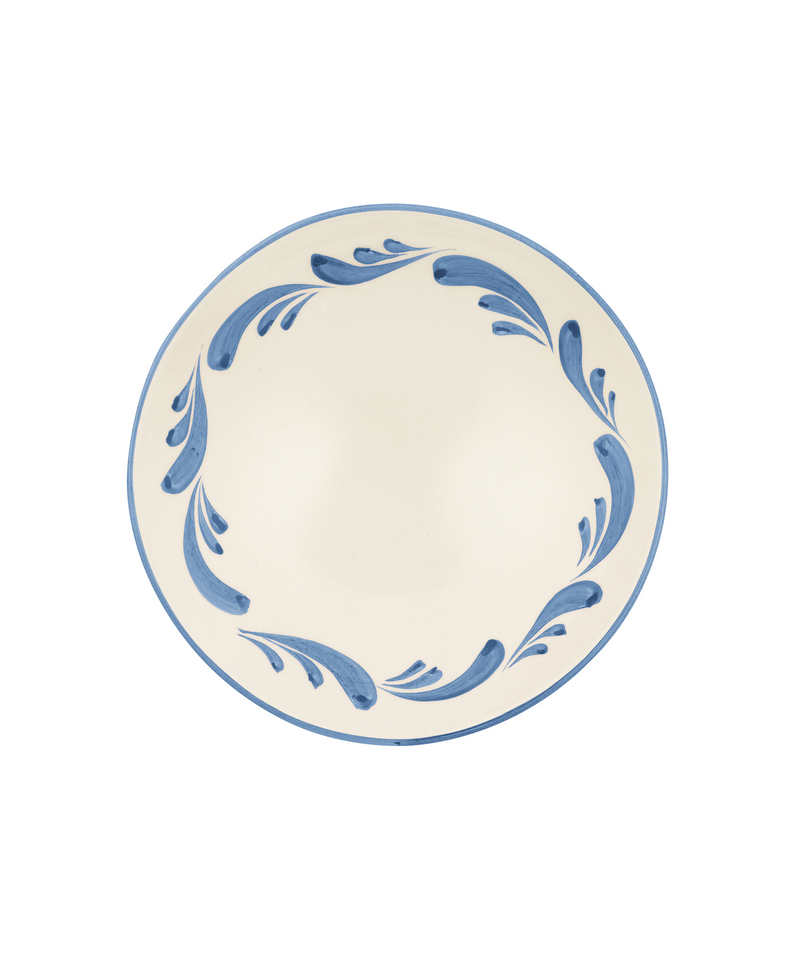 Rebecca Udall Celia Pasta Bowl, Denim Blue, Cut Out, View from Above