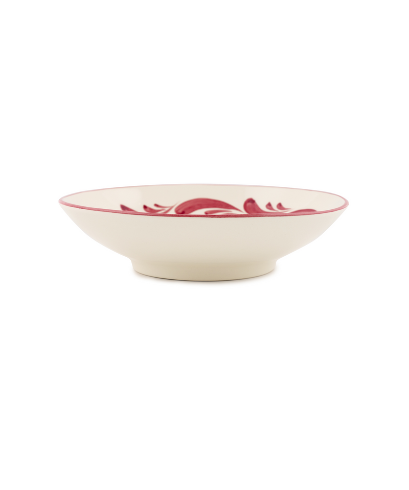 Rebecca Udall Celia Pasta Bowl, Raspberry, Side View