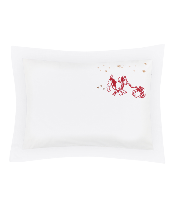 Christmas Puppy Standard Pillowcase, Cut Out
