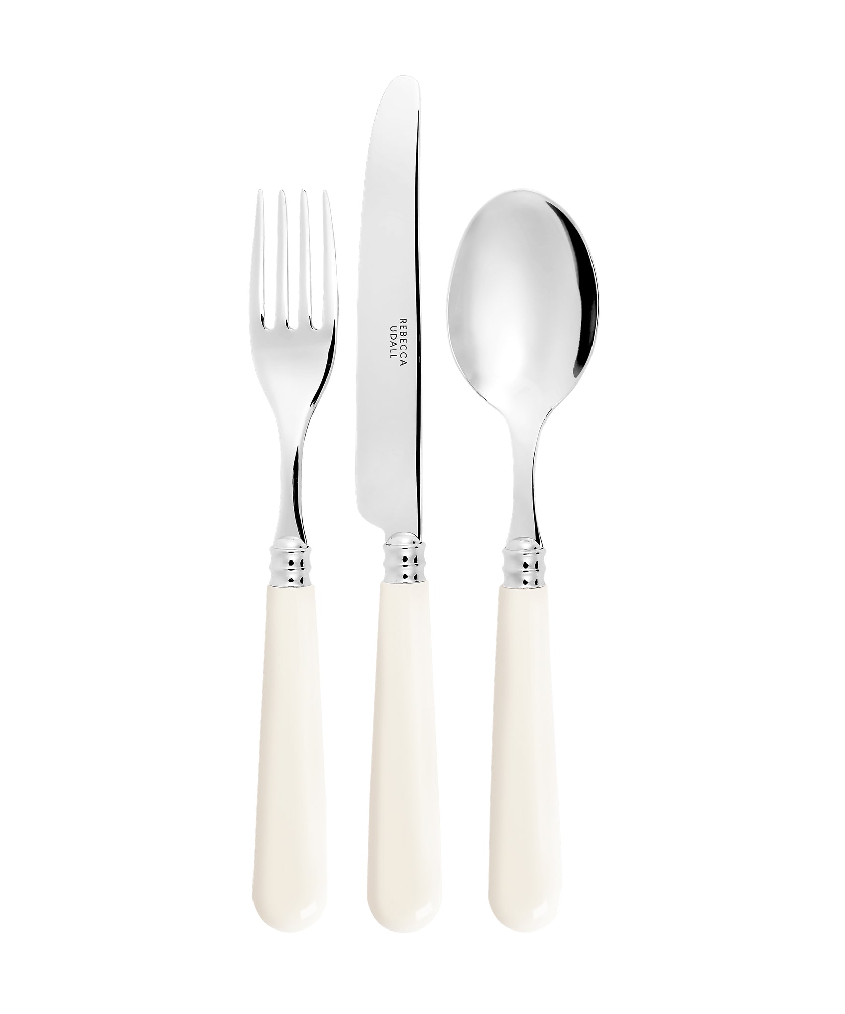Rebecca Udall, Classic Cutlery Set, Pale Ivory, Set of 3