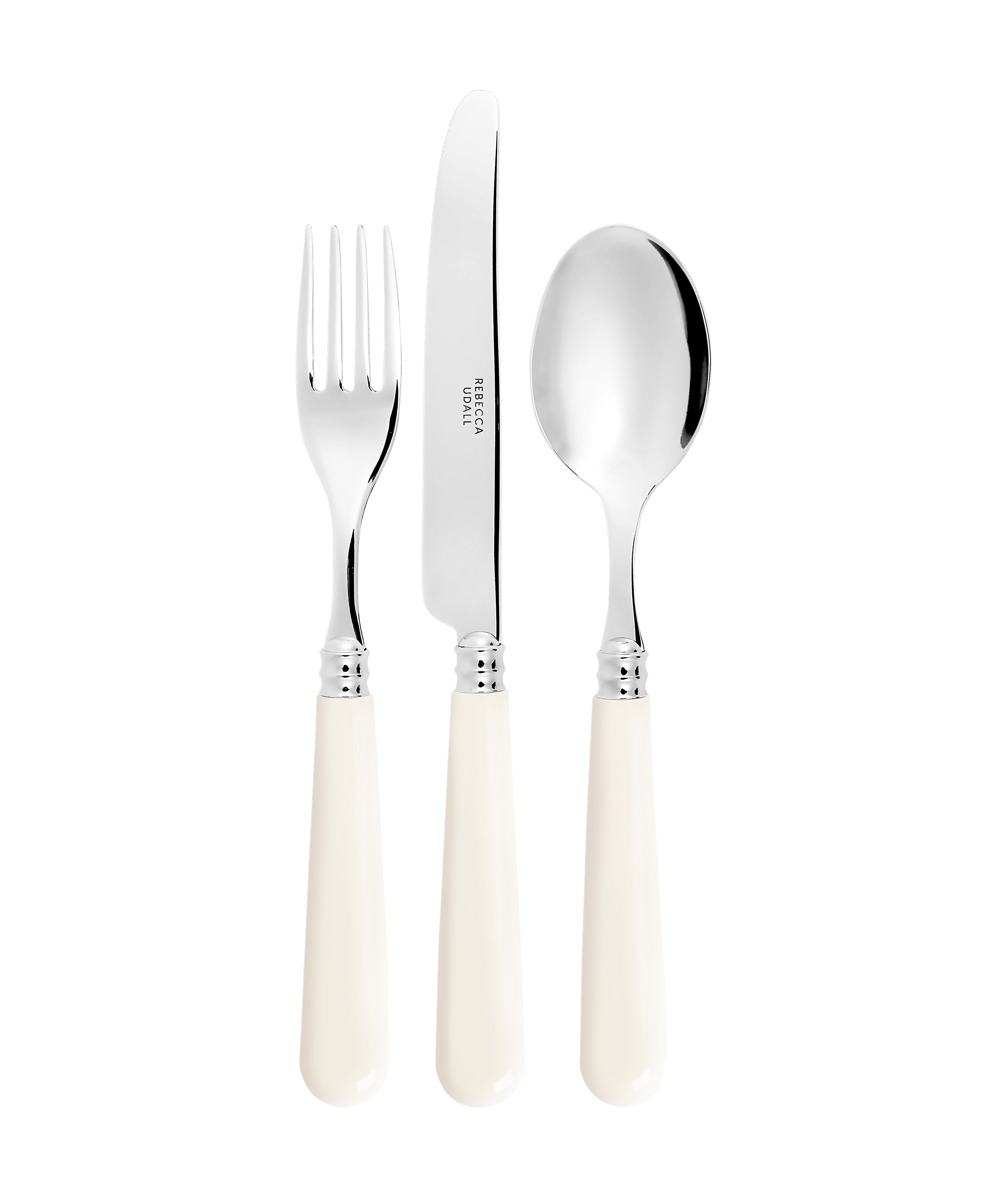 Rebecca Udall, Classic Cutlery Set, Pale Ivory, Set of 3