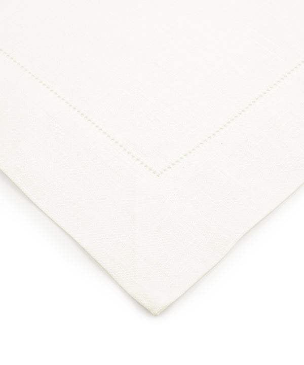 Classic Hemstitch Linen Placemat, White