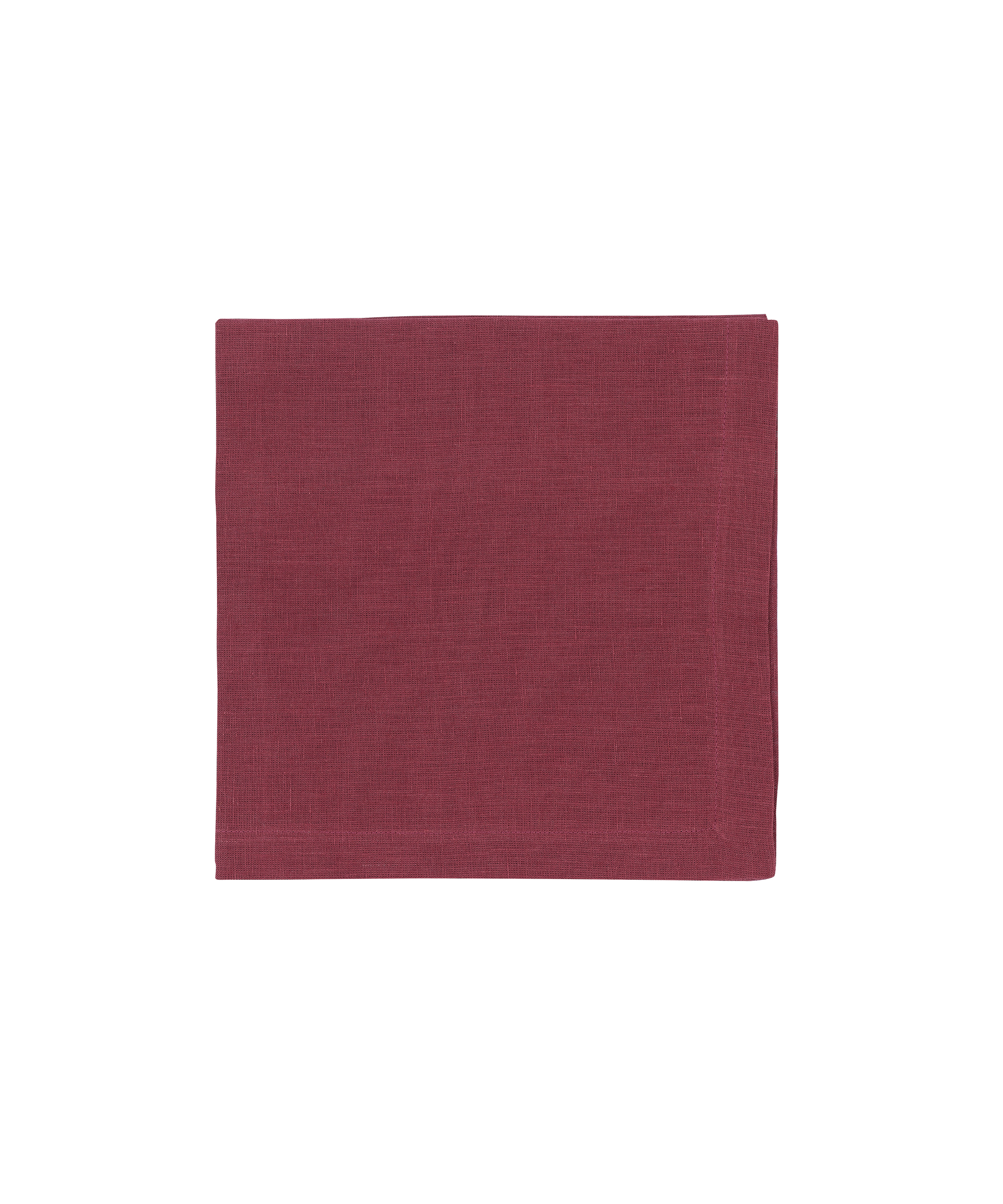 Classic Linen Table Linens, Deep Marsala