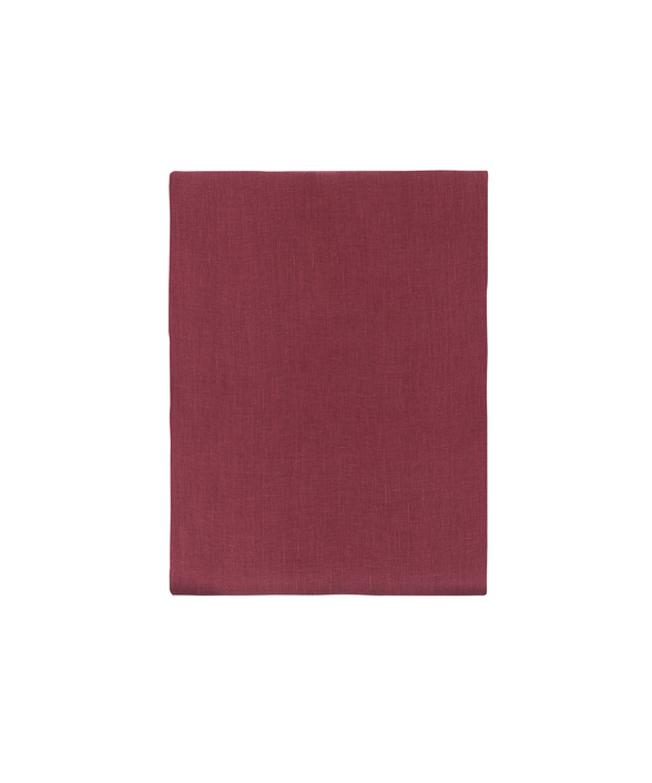 Classic Linen Table Linens, Deep Marsala