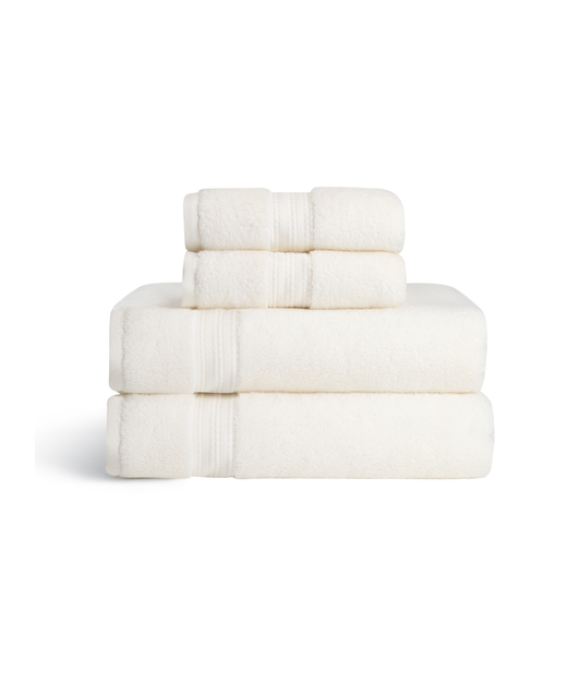 Classic Maria Bath Towel Bundle, Ivory, Cut Out