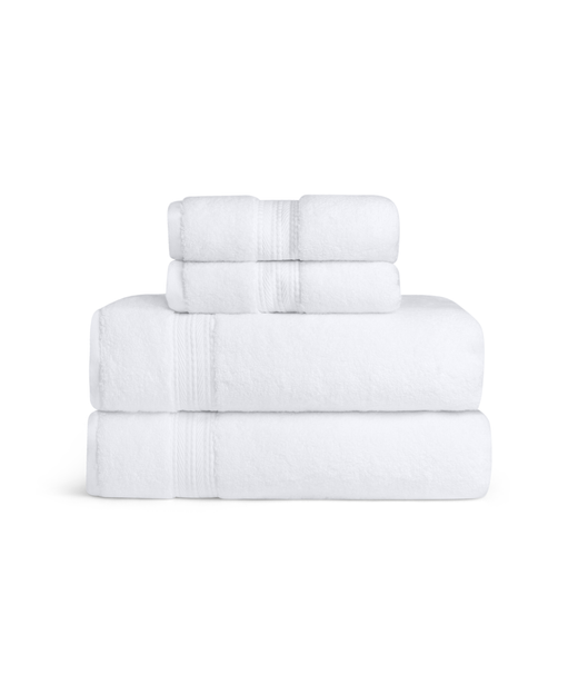 Classic Maria Bath Towel Bundle, White, Cut Out