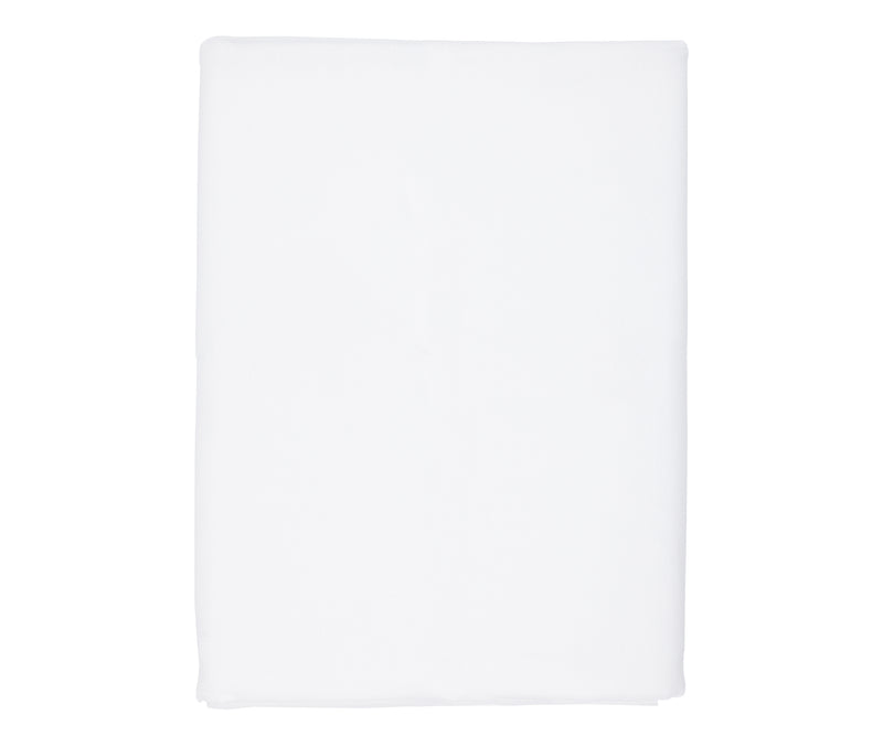 Classic Mitred Linen Tablecloth, White
