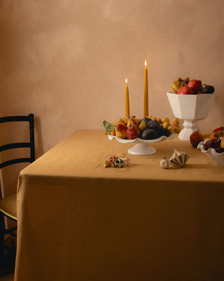 Classic Linen Tablecloth, Straw