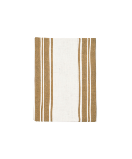 Rebecca Udall Colette Striped Linen Tablecloth, Nougat 