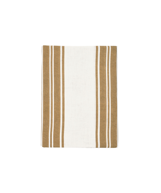 Rebecca Udall Colette Striped Linen Tablecloth, Nougat 