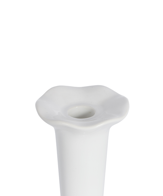 Cora Fluted Candlestick, Tall, Cut Out, Detail