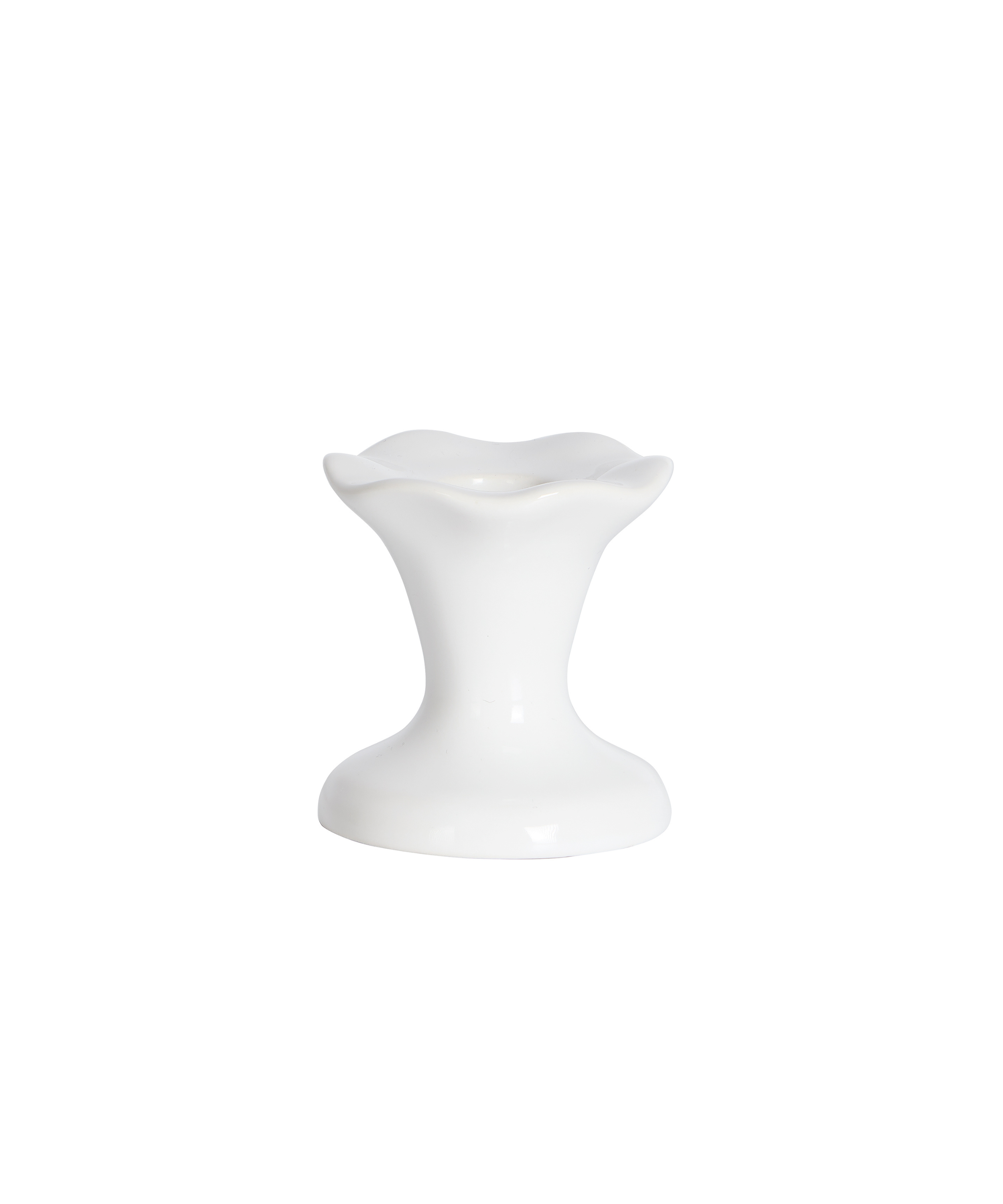 Cora Fluted Candlestick, Short, Cut Out