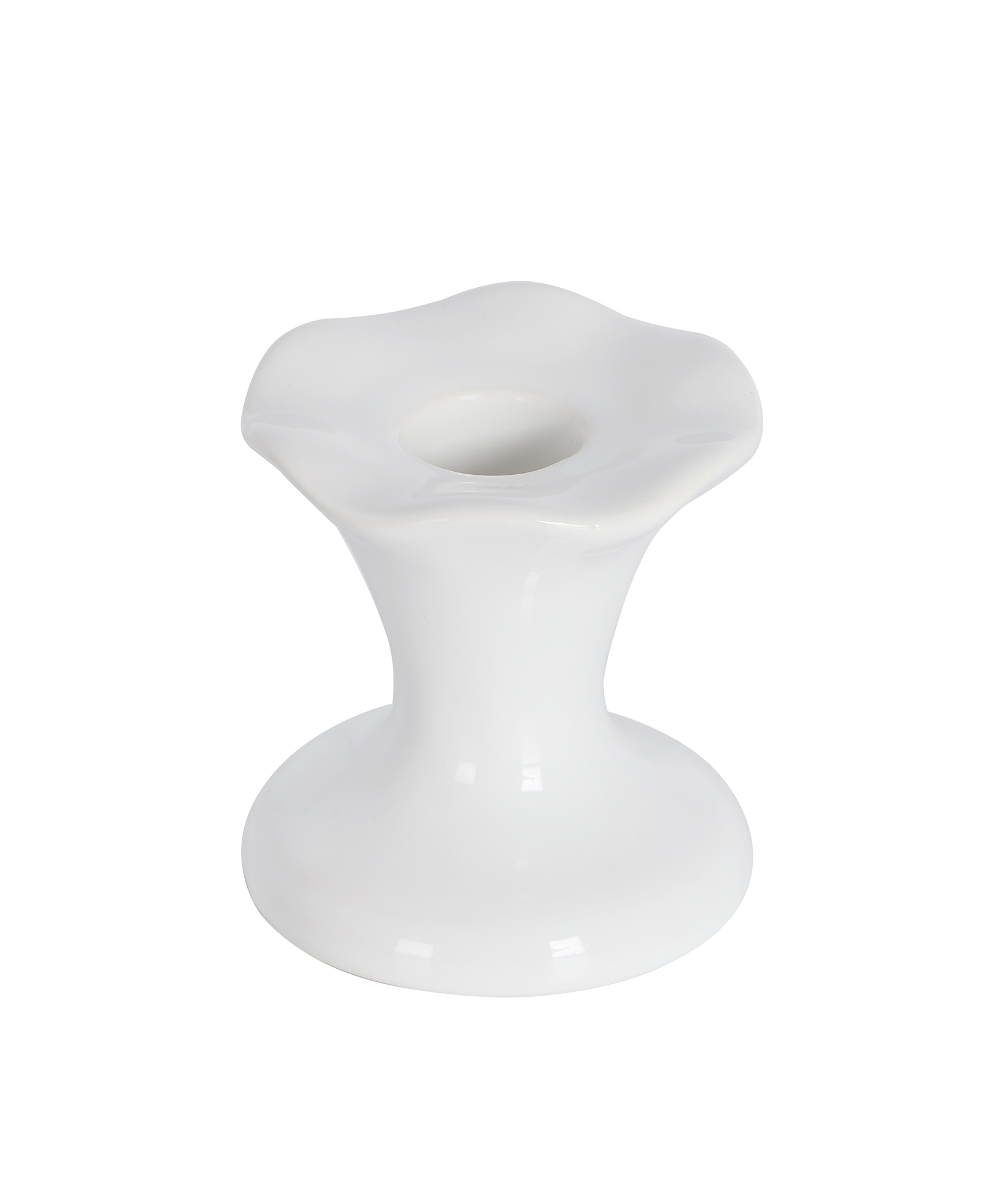 Cora Fluted Candlestick, Short, Cut Out, Detail