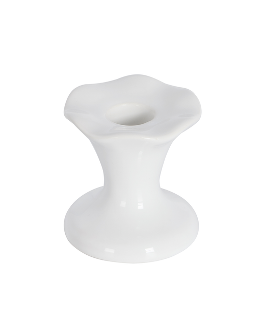 Cora Fluted Candlestick, Short, Cut Out, Detail