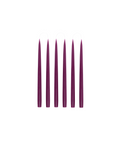 Rebecca Udall Set of 6 Danish Taper Candles, Heather