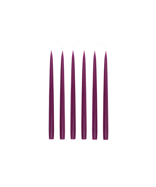 Rebecca Udall Set of 6 Danish Taper Candles, Heather