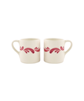 Pair of Celia Mugs, Raspberry