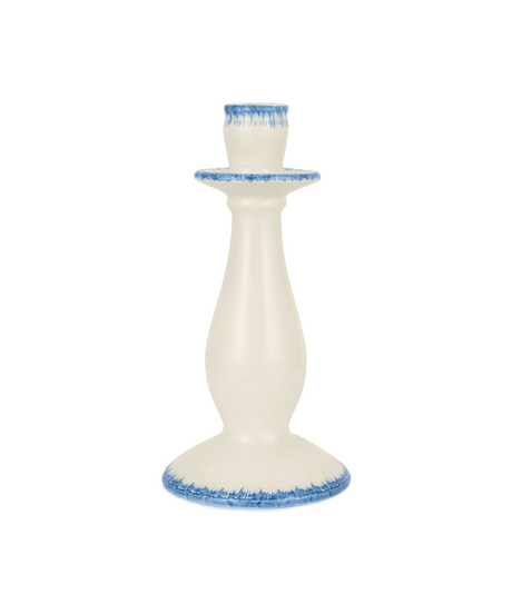 Rebecca Udall Daisy Candlestick, Denim, White Background