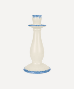 Rebecca Udall Daisy Candlestick, Denim, Ivory Background