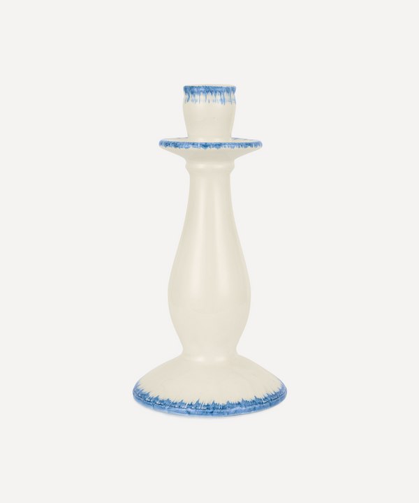 Rebecca Udall Daisy Candlestick, Denim, Ivory Background