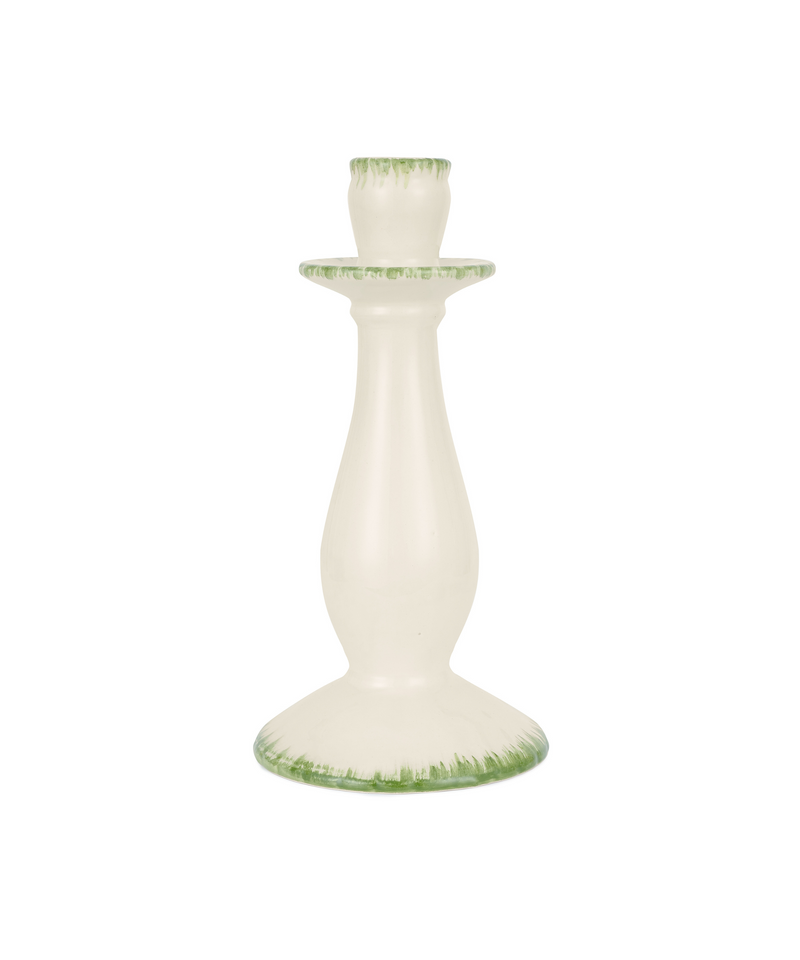 Daisy Candlestick, Leaf Green