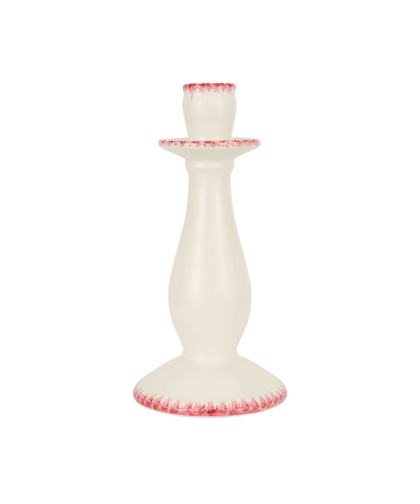 Rebecca Udall Daisy Candlestick, Raspberry, White Background