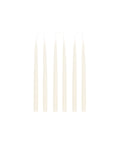 Rebecca Udall Set of 6 Danish Taper Candles, Off White