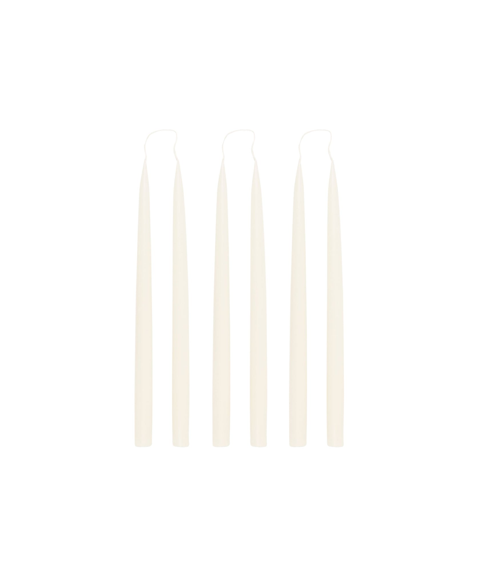 Rebecca Udall Set of 6 Danish Taper Candles, Off White