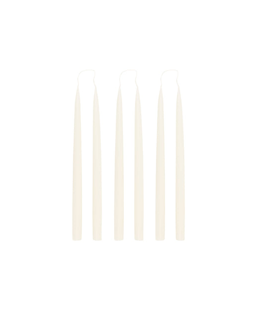 Rebecca Udall Set of 6 Danish Taper Candles, Off White