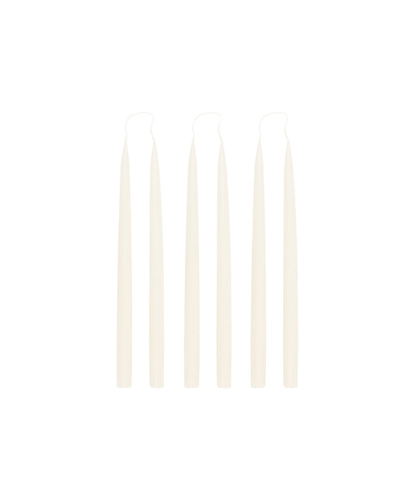 Rebecca Udall Set of 6 Danish Taper Candles, Off White