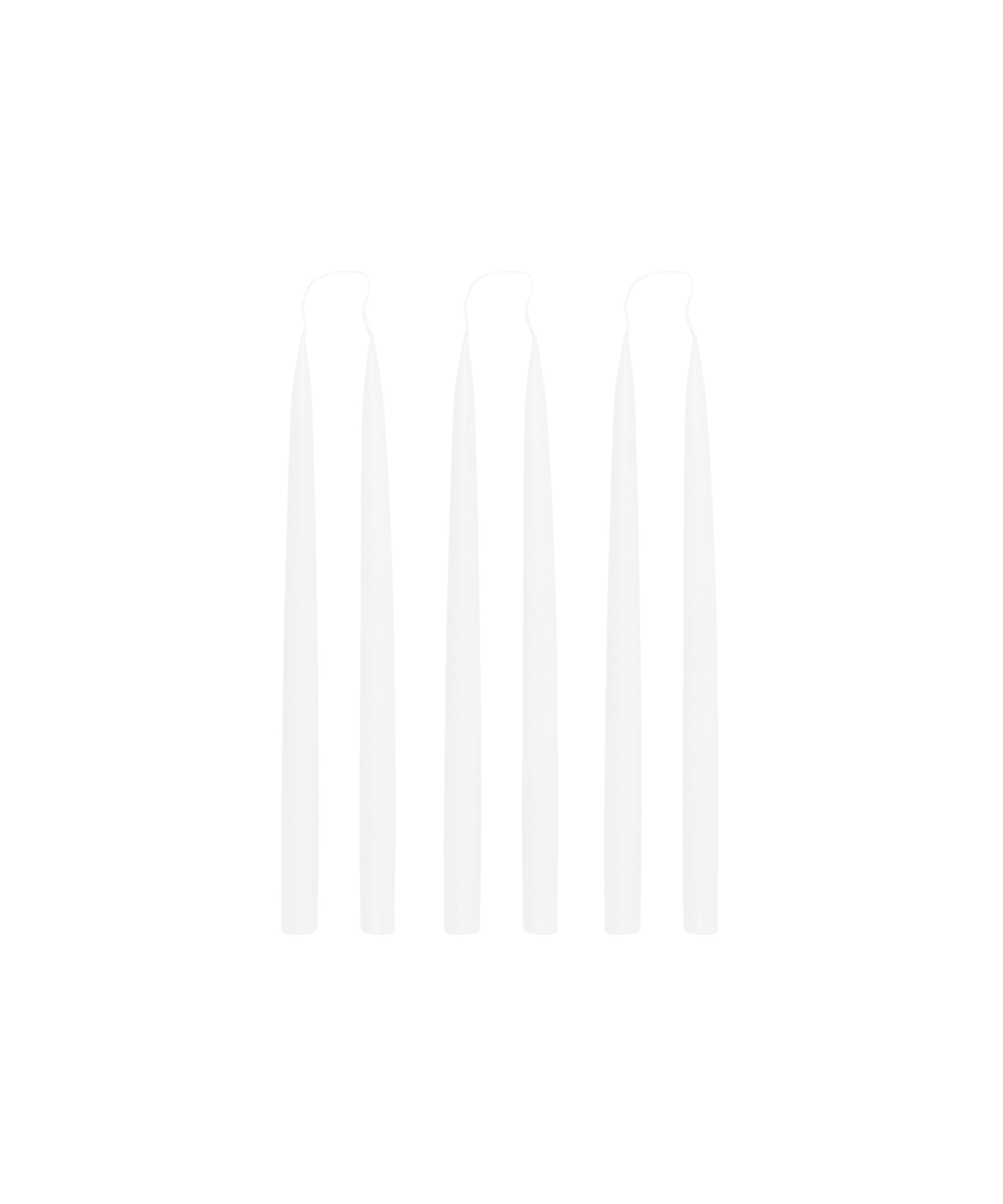 Rebecca Udall Set of 6 Danish Taper Candles, White