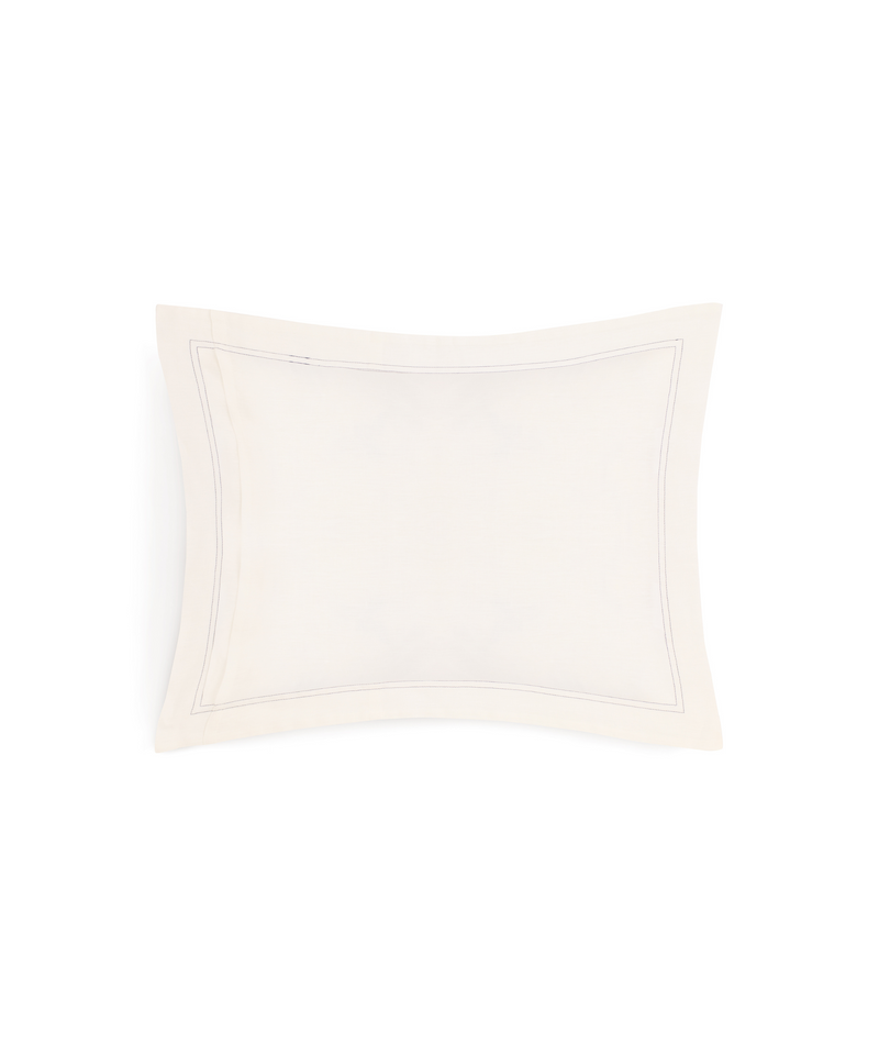 Rebecca Udall, Darcy European Linen Boudoir Pillowcase, Denim