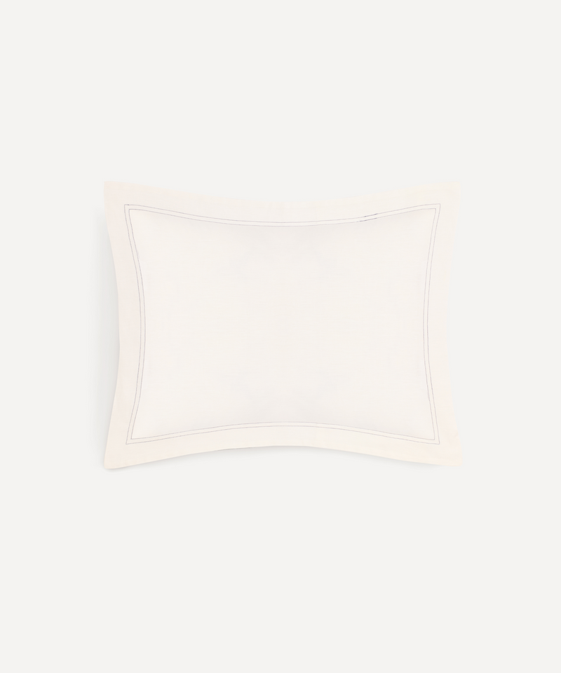 Rebecca Udall, Darcy Linen Boudoir Pillowcase, Denim