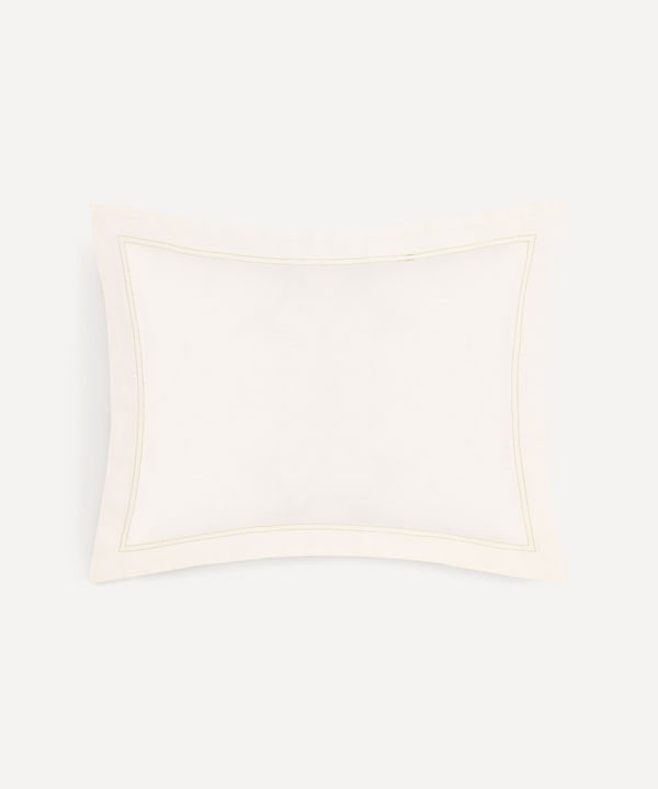 Rebecca Udall, Darcy Linen Boudoir Pillowcase, Fern, Cut Out