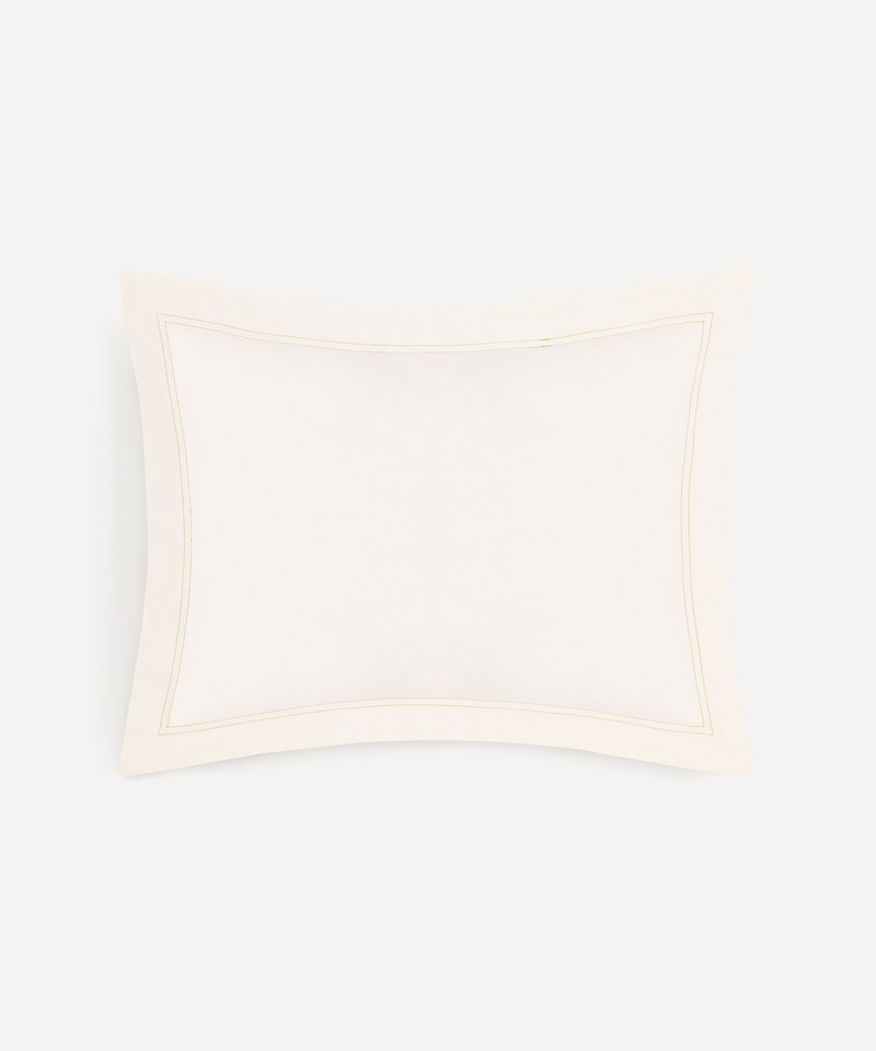 Rebecca Udall, Darcy Linen Boudoir Pillowcase, Fern, Cut Out