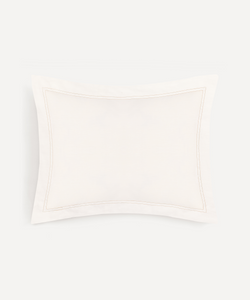 Rebecca Udall Darcy Linen Boudoir Pillowcase, Nougat, Ivory Background