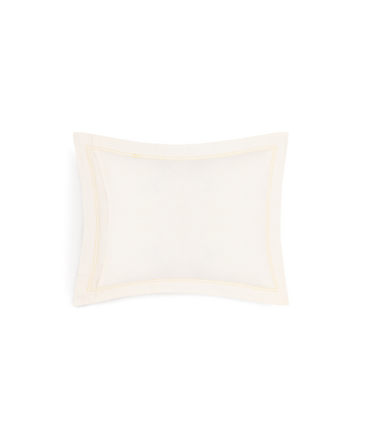 Rebecca Udall, Darcy European Linen Boudoir Pillowcase, Straw Stitch Detail Trim