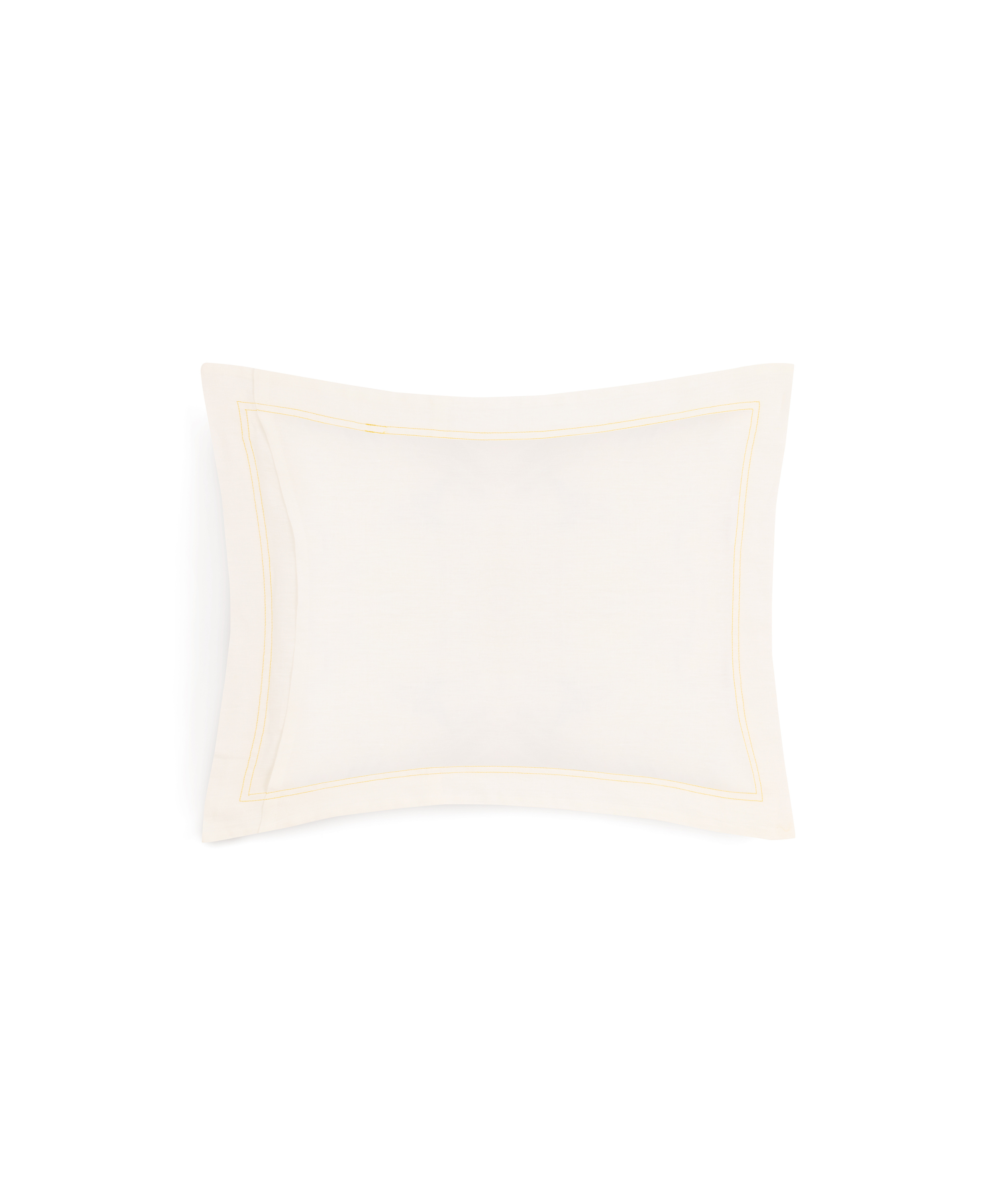 Rebecca Udall, Darcy European Linen Boudoir Pillowcase, Straw Stitch Detail Trim