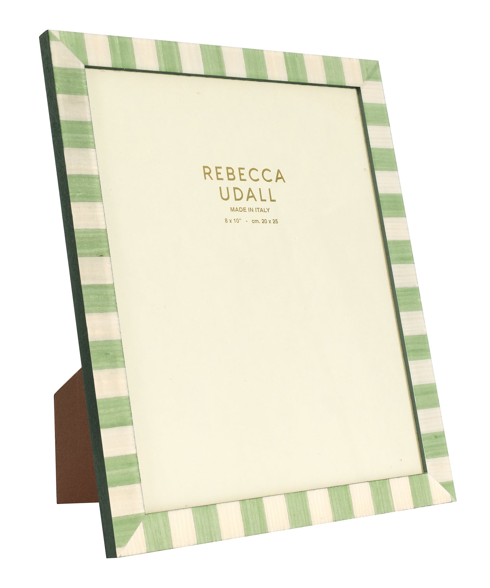 Delilah Striped Photo Frame, Pistachio, Cut Out