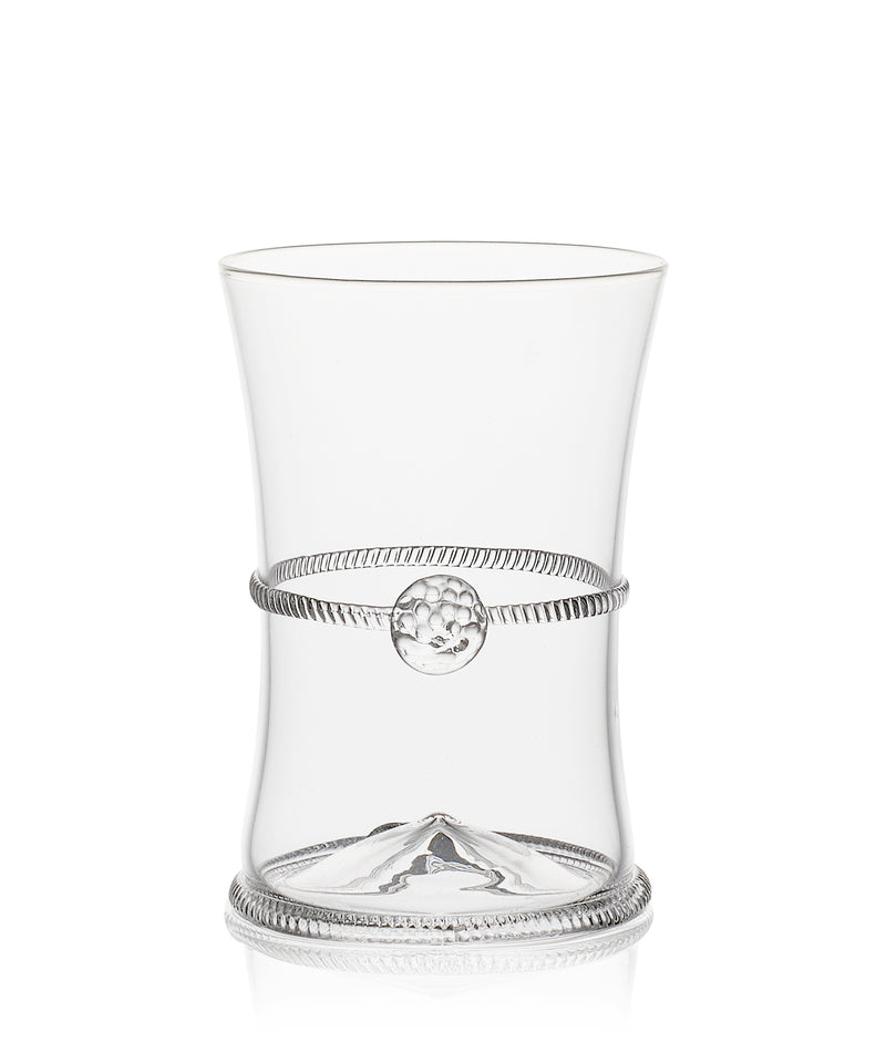 Rebecca Udall Luxury Diana handblown glass tumbler, 3D detailing 