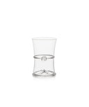 Diana Handblown Tumbler, Clear, Cut Out