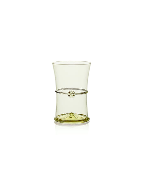 Diana Handblown Tumbler, Green, Cut Out