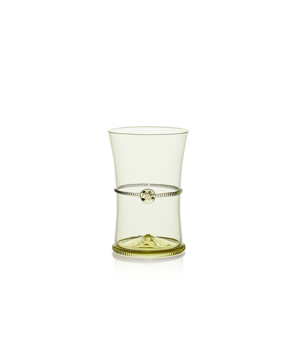 Diana Handblown Tumbler, Green, Cut Out