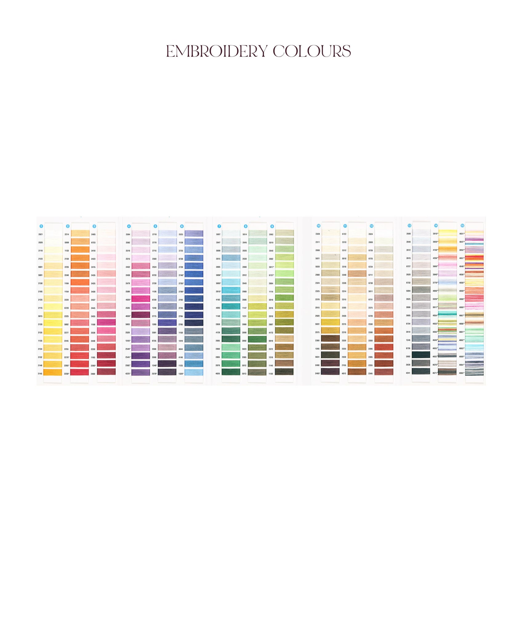 Rebecca Udall Bespoke Lucia One Cord Bed Linen Embroidery Swatches