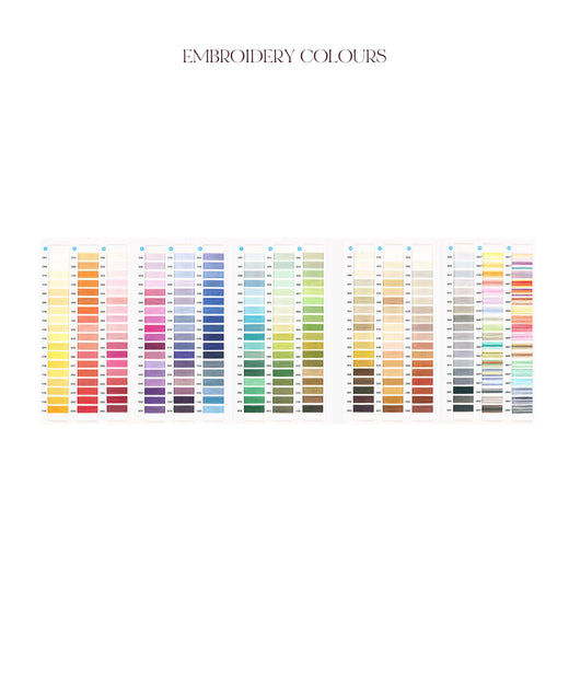 Rebecca Udall Bespoke Lucia One Cord Bed Linen Embroidery Swatches